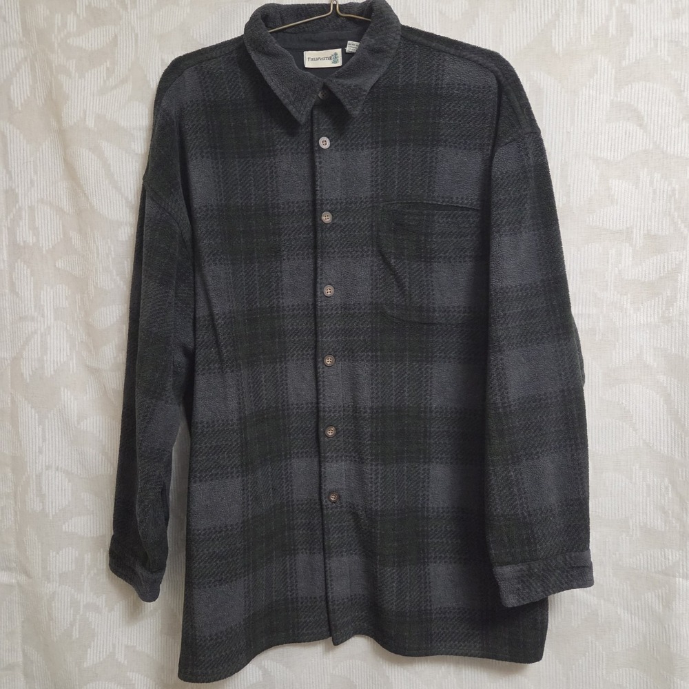 VTG Fieldmaster Shirt Mens XL Plaid Flannel Heavy workwear Cabincore Lumber Out